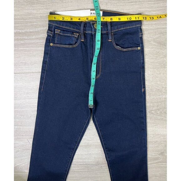FRAME Ali High Rise Skinny Cigarette Jeans Dark Indigo NWT Women’s 26 - Picture 11 of 11